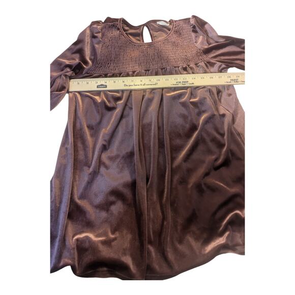 RJ 220 Velour Blouse Top Shirt Sz M Y2K Babydoll Style - Picture 5 of 8